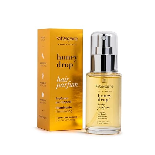 Offerta a tempo: VITALCARE - Profumo Capelli Honey Drop con Note Ambrate e Fiorite, Azione Illuminante, Antiodore e Anticrespo 50 ml - 42% da 6.89 € a 3.99 €