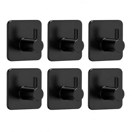 Offerta a tempo: Mulbijeo Ganci Adesivi, Fortemente Legati & Stabili, Gancio Accappatoio Doccia, 6 Pezzi Impermeabili & Con Elevata Capacità Portante, Portasciugamani Adesivo, Porta Asciugamani Adesivo - 18% da 8.99 € a 7.39 €