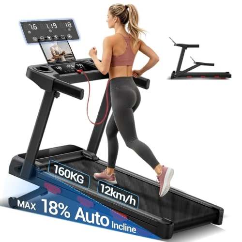 Offerta a tempo: CURSOR Tapis Roulant con Inclinazione Automatica, 12KM/H, Max 160KG - 23% da 299.99 € a 229.99 €