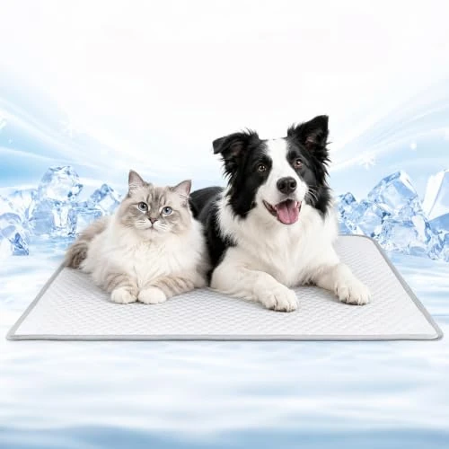 Tijdelijke aanbieding: ZoneYan Koelmat voor honden, kattenkoelmat, koelmat voor honden, huisdierproducten, wasbaar koelhuis, niet giftig, grijs, M van 16.79 € naar 16.79 € (0.00% korting)