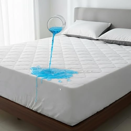 Coprimaterasso Matrimoniale Impermeabile 160x200 cm – Traspirante, Lavabile e con Angoli Elastici fino a 30 cm – Protezione contro Liquidi, Sudore e Macchie