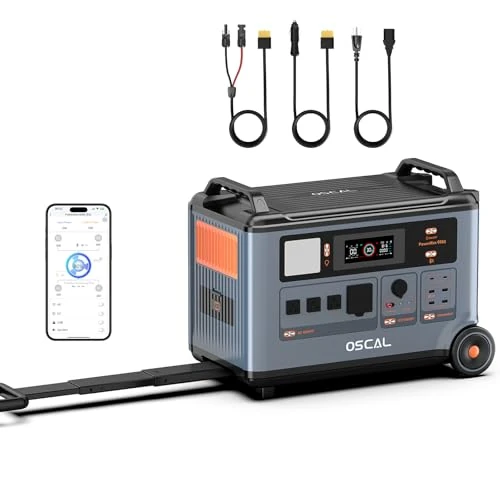 Offerta a tempo: PowerMax 6000 Estación de Energía Portátil, 3600Wh LiFePO4, 6000W/9000W Pico, 4x AC 230V, Generador Solar con SAI, Grupo Electrógeno Emergencia Casa, Autocaravana, Apagón - 0.00% da 1799.00 € a 1799.00 €