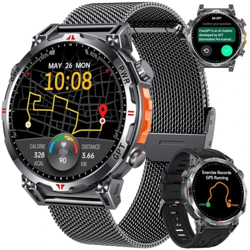 Oferta limitada: Smartwatch Reloj Inteligente Hombre con GPS: 1.7'' AMOLED Smart Watch con Bluetooth Llamada Brújula 110+Modos Deportivos 3ATM Impermeable Monitor Frecuencia Cardíaca SpO2 Sueño 650mAh Para Android iOS de 89.99 € a 89.99 € (ahorro 0.00%)