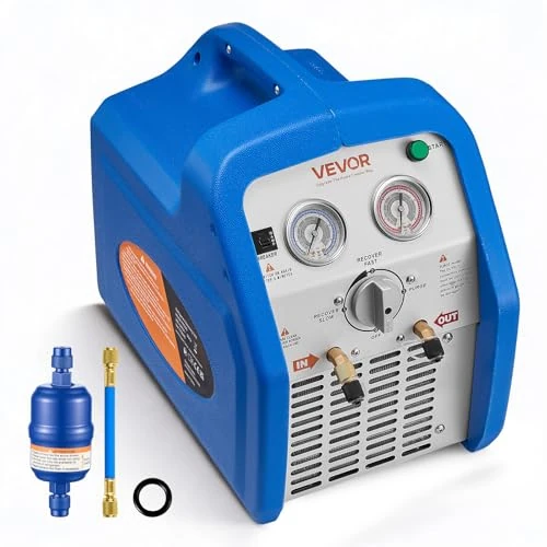 Offerta a tempo: VEVOR Macchina Portatile per Recupero Refrigerante, Macchina per Refrigerante Liquido Vapore Clindro Doppio 1 CV Unità per HVAC per Climatizzazione Automobilistica e Domestica, 1450 giri/min - 0.00% da 430.90 € a 430.90 €