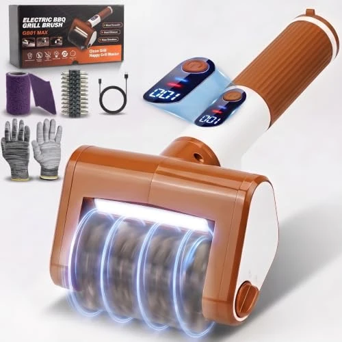 Zeitlich begrenztes Angebot: NUOFUWEI Elektrische Grillbürste, Wiederaufladbare Grillbürste Elektrisch von 29.99 € auf 28.99 € (3% Rabatt)
