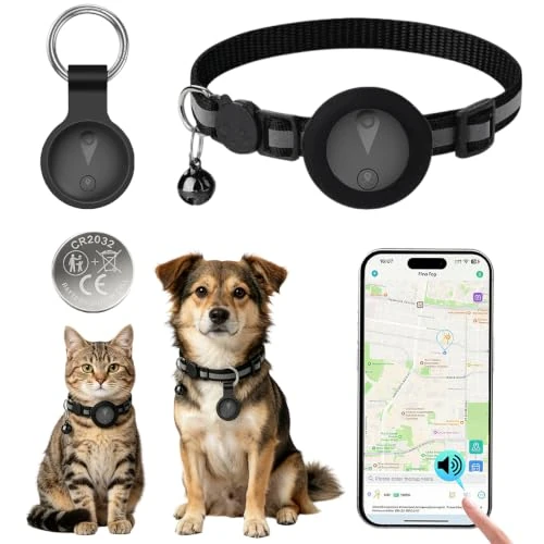 Offerta a tempo: Collare GPS per Gatti Compatibile con Sistemi iOS e Android GPS per Cani Riproduzione Della Cronologia dei Tracciati (7 giorni) Localizzatore GPS Cani Tracciamento Impermeabile (IP67) -Nero - 16% da 29.99 € a 25.19 €
