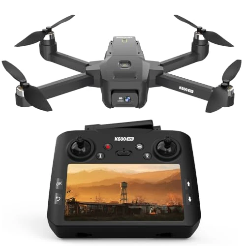 Offerta a tempo: Drone con Schermo da 4.5 Pollici sul Radiocomando,Drone GPS con Telecamera EIS per Adulti Bambini Principianti Ritorno Automatico a Aasa,Modalità Seguimi,Trasmissione a Lungo Raggio,Giocattolo‑Regalo - 0.00% da 199.99 € a 199.99 €