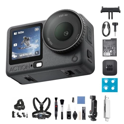 Offerta a tempo: DJI Osmo Action 6 Combo Standard, action cam con sensore quadrato 1/1,1″, apertura variabile, resistente al freddo (Pacchetto accessori multipli) - 0.00% da 389.00 € a 389.00 €