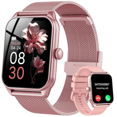 Offerta a tempo: Smartwatch da donna con funzione telefonica, touch screen da 1,83", fitness tracker, 120+ modalità sportive, IP68, impermeabile, smart watch con frequenza cardiaca, monitor del sonno, contapassi, per - 72% da 129.99 € a 35.99 €