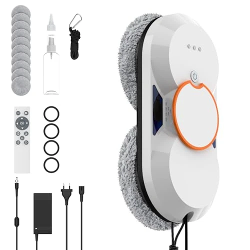 Offerta a tempo: IERAKOR Robot Lavavetri Elettrico, Pulisci Vetri Automatico 5600Pa - 0.00% da 119.99 € a 119.99 €