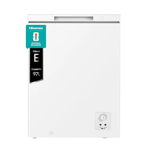 Offerta a tempo: Hisense HCF100E NUOVO Congelatore a Pozzetto con capacità 97 litri, Silenzioso MAX 40 dB, Bianco - 28% da 219.00 € a 157.00 €