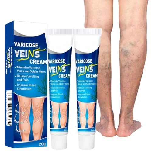 Offerta a tempo: Crema per Vene Varicose,2pc 20g Crema per Vene Varicose Gambe,Cremas Lenitiva per Gambe,Cremas Venes Varicose e Capillari - 0.00% da 16.99 € a 16.99 €