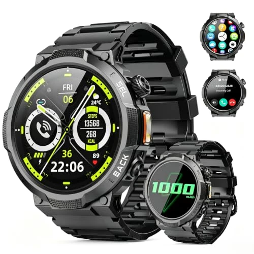 Offerta a tempo: Smartwatch Uomo GPS Militare 2026 ,Batteria 1000 mAh,Bluetooth Chiamate - 60% da 99.99 € a 39.99 €