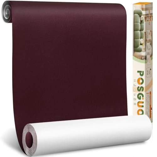 Offerta a tempo: POSGUO Toppe Adesive in Velluto per Tessuti Riparazione 43x200 cm Bordeaux | Kit Tessuto Adesivo in Velluto per Riparazione per Divano, Cuscino, Scatola di Gioielli, Cassetto, Abitacolo, Forte Adesione - 13% da 22.99 € a 19.94 €