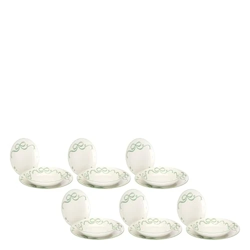 Offerta a tempo: THUN - Set Piatti 18 pezzi con Fiocco,D20,5 / D27 / D19 - 41% da 130.00 € a 76.49 €