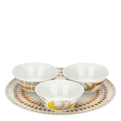 Offerta a tempo: THUN - Set 3 ciotole con piatto, Collezione TulipaniD13,2x5H / D31,5 - 40% da 42.50 € a 25.49 €