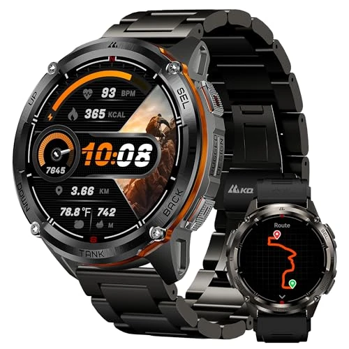 Zeitlich begrenztes Angebot: KOSPET Tank T3 Ultra 2 GPS Smartwatch Herren, 2 Bänder, für Android/iPhone von 179.99 € auf 179.99 € (0.00% Rabatt)