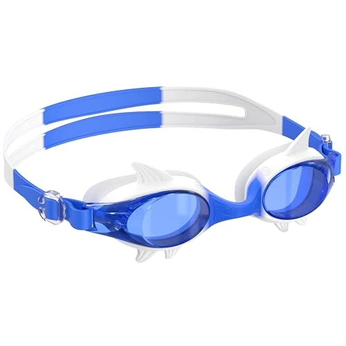 Offerta a tempo: Ambienden Occhialini Piscina Bambina Squalo 180° HD Anti-Appannamento | Occhialini Nuoto Bambini, Design Squalo, Visione 180°, Anti-UV, Silicone Morbido, Vestibilità Comoda - 0.00% da 10.62 € a 10.62 €