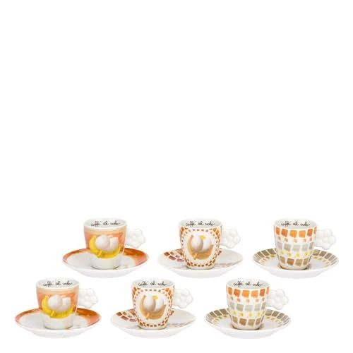 Offerta a tempo: THUN - Set 6 Tazzine Espresso con piattino, Collezione Tulipani - 41% da 60.90 € a 35.99 €