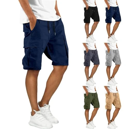 Offerta a tempo: Generico Pantaloni Corti Uomo Bermuda Cargo Shorts Pantaloncini Estivi Multi-Tasche Pantaloni Corti da Lavoro Uomo Casual Sportivi Leggero Shorts Trekking Campeggio Vacanza Spiaggia - 0.00% da 27.98 € a 27.98 €
