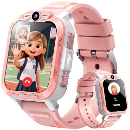 Offerta a tempo: Blackview Smartwatch per Bambini Smartwatch GPS+LBS+Wi-Fi Tracciatrice, SOS, 4G Chiamate, Chat vocale, Videochiamata, SMS, Gioco, Fotocamera, Calcolatrice, Contapassi, Sveglia per Regalo Bambini - 5% da 79.99 € a 75.99 €