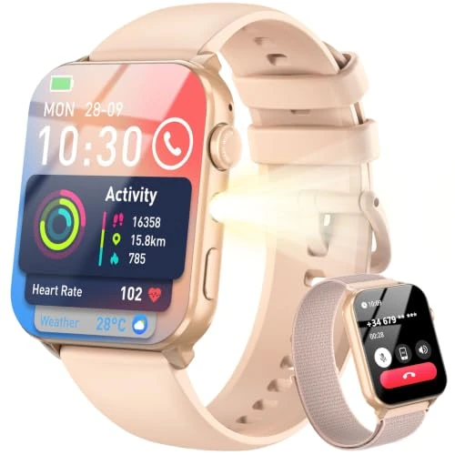 Offerta a tempo: Blackview Smartwatch Uomo Donna, Effettua e Rispondi alle Chiamate,1,91'' Orologio Intelligente 100+ Modalità Sportive/Sonno/Cardiofrequenzimetro/SpO2/ Torcia per Android IOS - 70% da 99.99 € a 29.99 €