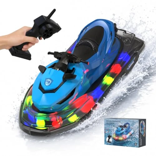 Offerta a tempo: pisosorc Barca RC, Barca Radiocomandata Per Bambini & Adulti, Barche RC Per Piscina E Lago, Barche Acquatiche Con Luci LED, Nave RC Elettrica Con Batteria Ricaricabile, Regalo Per Ragazzi, Ragazze - 40% da 49.99 € a 29.99 €