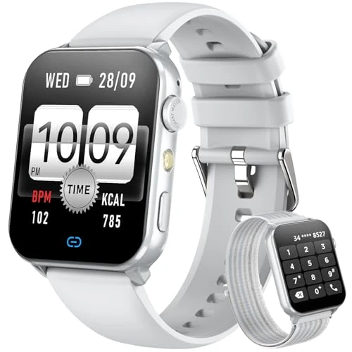 Offerta a tempo: Blackview Smartwatch Uomo Donna, Effettua e Rispondi alle Chiamate,1,91'' Orologio Intelligente 100+ Modalità Sportive/Sonno/Cardiofrequenzimetro/SpO2/ Torcia per Android IOS - 70% da 99.99 € a 29.99 €