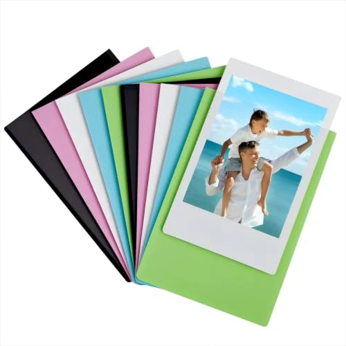 Offerta a tempo: VINATO Portafoto Magnetici 10 Pezzi | Cornici Magnetiche Colorate per Foto 9x5,8 cm | Calamite Frigorifero Compatibili con Instax Mini e Polaroid | Decorazione per Bacheca e Superfici Metalliche - 0.00% da 8.99 € a 8.99 €