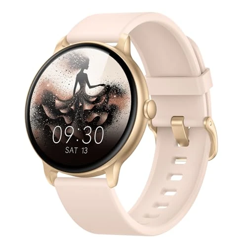 Offerta a tempo: AcclaFit Smartwatch Uomo Donna con Chiamate Bluetooth, Orologio Fitness Rotondo da 1,38" con 147+ Modalità Sportive, Cardiofrequenzimetro, Sonno, IP68 Impermeabile, Compatibile con Android iOS - 75% da 149.99 € a 37.99 €