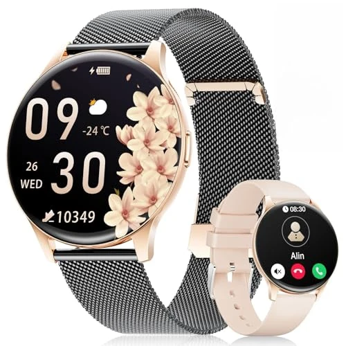 Offerta a tempo: BENYAR SMART Smartwatch Donna 1.43" HD Schermo per iOS/Android, Nero - 0.00% da 69.99 € a 69.99 €