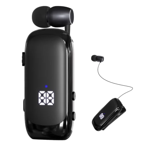 Offerta a tempo: esonstyle Auricolare Bluetooth Mono In-Ear con Clip e Filo Retrattile - 40% da 49.99 € a 29.77 €