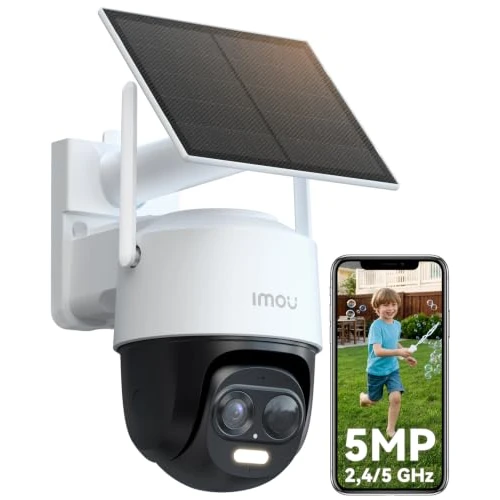 Oferta limitada: Imou Cámara Vigilancia Exterior Sin Cables Solar WiFi6 3K, PTZ 360°, IP65 | AOV Grabación 24/7, WiFi 6 Doble Banda, Detección PIR+Humano+Vehículo, Batería 5000mAh, Visión Nocturna Color de 75.99 € a 72.19 € (ahorro 5%)