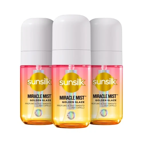 Offerta a tempo: Sunsilk Golden Glaze Trattamento e Profumo per Capelli Anticrespo 3 x 50 ml - 29% da 20.97 € a 14.94 €