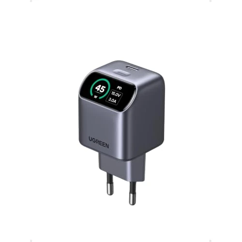 Oferta limitada: UGREEN Nexode Pro Cargador USB C 45W PPS Carga Rápida iPhone con Pantalla | GaN Enchufe Compatible con iPhone 17 Pro Max Air 16 15 Plus Pixel 10 9 Pro Galaxy S26 S25 S24 Ultra iPad MacBook Air Neo de 28.99 € a 25.99 € (ahorro 10%)