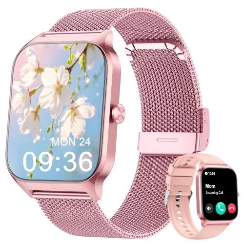 Oferta limitada: LODIMEKE Reloj Inteligente Mujer Hombre con Llamadas Bluetooth y Whatsapp, 1.85” Smartwatch Mujer con Presión Arterial, Frecuencia Cardíaca, Sueño, SpO2, 120+ Deportes, IP68 Regalo para Android iOS de 49.99 € a 24.98 € (ahorro 50%)