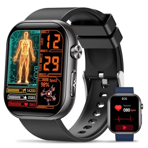 Offre limitée : BANLVS Montre Connectée Homme Santé, ECG/HRV/IMC,Écran AMOLED 1,96", Noir de 85.98 € à 99.99 € (-16.29% de remise)