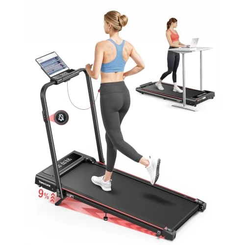 Offerta a tempo: Tapis Roulant Elettrico Pieghevole 12 km/h, Tapis Roulant con Inclinazione,Telecomando e Doppio Display LED, App, Design Salvaspazio per Casa e Ufficio, Nessuna Installazione Richiesta - 5% da 259.99 € a 246.99 €