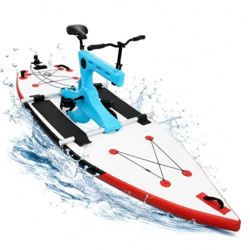 Oferta limitada: Bicicleta de agua con tabla de SUP, barco a pedales para mar y mar, bicicleta de agua con asiento ajustable, carga de hasta 100 kg, barco inflable para deportes acuáticos de 799.00 € a 799.00 € (ahorro 0.00%)