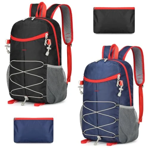 Limited-time offer: 2PC Foldable Backpack Unisex, Packable Backpack Waterproof for Hiking from 15.99 £ to 15.99 £ (save 0.00%)