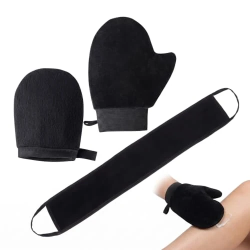 Offre limitée : PEVRUAY Gant Autobronzant Kit 3 Pièces - Applicateur Autobronzant Corps et Visage avec Sangle pour le Dos, Mitaines Autobronzantes pour Mousse et Lotion, Application Uniforme et Sans Traces, Noir de 10.99 € à 10.99 € (0.00% de remise)