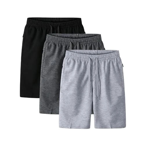 Offerta a tempo: Pacco Da 1/3 Pantaloncini Sportivi Uomo Bermuda Uomo Estivi 2026 Con Elastico In Vita Pantaloni Corti Con Tasche Coulisse Tinta Unita Leggero Traspirante Casual Shorts Per Vacanze, Tempo Libero - 0.00% da 14.99 € a 14.99 €
