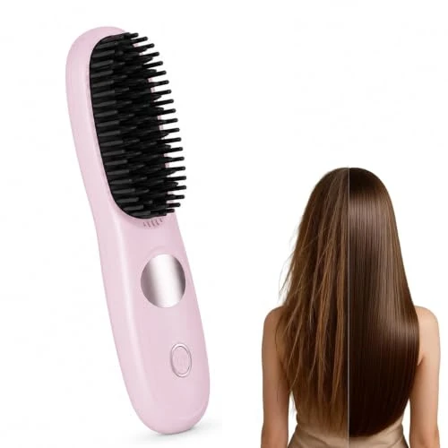 Offerta a tempo: JADUFHU Spazzola Arricciante e Lisciante Wireless Rosa,3 Temperature - 0.00% da 29.98 € a 29.98 €