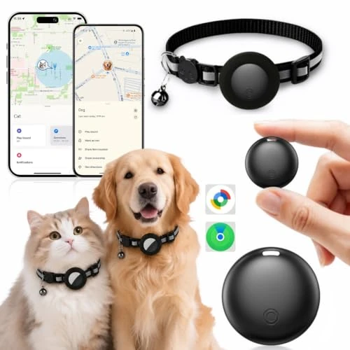 Oferta limitada: Localizador GPS Perros & Gatos, Collar GPS Compatible con iOS y Android Perros, GPS Perros Sin Suscripción, Collar Ajustable IP67 Impermeable, Para Gatos, Perros u Otros Rastreador de mascotas (negro) de 22.99 € a 22.99 € (ahorro 0.00%)