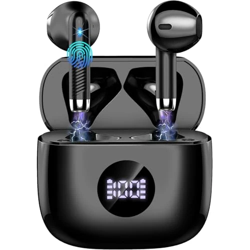 Offerta a tempo: 2026 Cuffie Bluetooth Auricolari Bluetooth 5.4, Cuffie Wireless con 4 ENC Cancellazione Rumore Mic, Cuffie in Ear 40 Ore di Riproduzione, Cuffie Senza Filo HiFi Stereo IP7 Impermeabili per iOS/Android - 0.00% da 23.99 € a 23.99 €