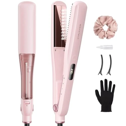 Zeitlich begrenztes Angebot: Wavytalk Dampf-Glätteisen Haarglätter für Schnell einen Seidig Glattes Haar von 89.99 € auf 59.97 € (33% Rabatt)