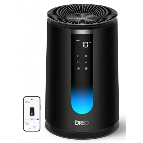 Offerta a tempo: DREO Purificatore Aria Camera 195 m³/h CADR, 338S Puri Ficatore Aria, 3-in-1 HEPA Filtro, 4 Modalità, 4 Velocità, display AQl, Sensore PM2.5, Modalità Auto, Cuscino Aroma, Wi-Fi/Controllo Vocale - 0.00% da 99.99 € a 99.99 €