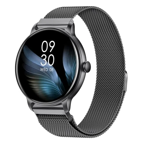 Offerta a tempo: AcclaFit Smartwatch Uomo Donna con Chiamate Bluetooth, Orologio Fitness Rotondo da 1,38" con 147+ Modalità Sportive, Cardiofrequenzimetro, Sonno, IP68 Impermeabile, Compatibile con Android iOS - 74.67% da 149.99 € a 37.99 €