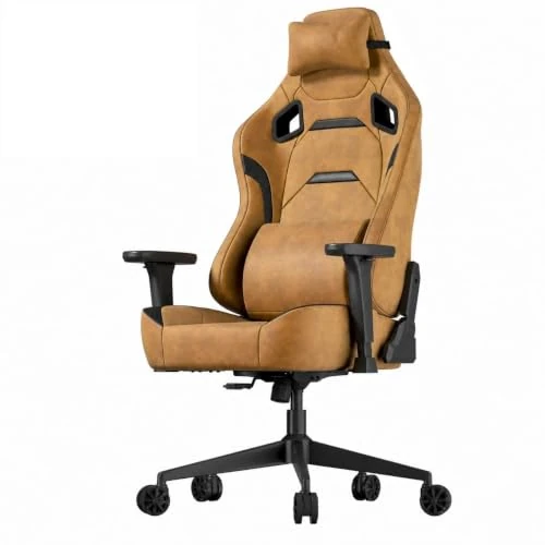 Offerta a tempo: JUMMICO Sedia da gaming in ecopelle, sedia da ufficio ergonomica con braccioli 3D, sedia da scrivania con schienale reclinabile per gaming, lavoro e studio, portata massima 200 kg, Colore arancione - 40% da 259.00 € a 154.99 €