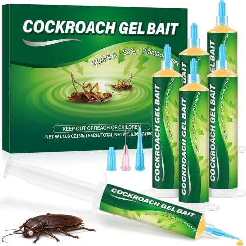 Offerta a tempo: 6 gel esche per scarafaggi, ciascuno da 30 g, gel per esche per scarafaggi - 41% da 38.99 € a 22.99 €